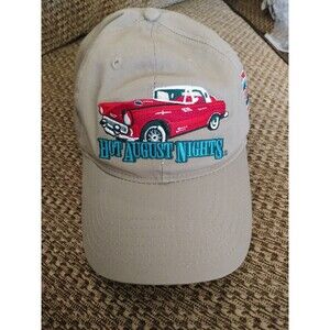 2018 Hot August Nights Car Participant Embroidered Brown Strapback Hat Cap